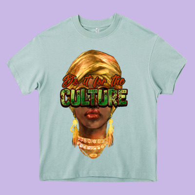 Do It For The Culture Heavy Core Tee Designed By Nancycooperartshop