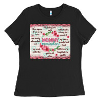 Black mommy reminder Ladies Tee - TumblerDesignByShophia