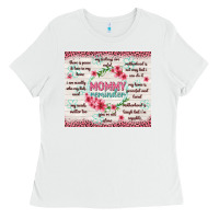 White mommy reminder Ladies Tee - TumblerDesignByShophia