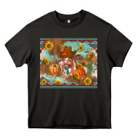 Asphalt Fall heifer cow Heavy Core Tee - RanaPortraitStore