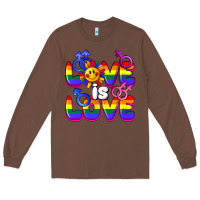 Chestnut Love is love Long Sleeve Tee - FaDigitalArtStudio
