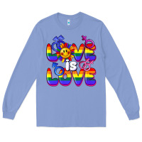 Colony Blue Love is love Long Sleeve Tee - FaDigitalArtStudio
