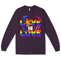 Plum Love is love Long Sleeve Tee - FaDigitalArtStudio