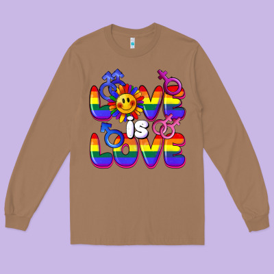 Love Is Love Long Sleeve Tee Designed By Fadigitalartstudio