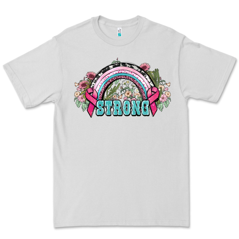 Strong Cancer Rainbow Cancer Awareness Premium Tee by HowdyJamesFarm | Teevron