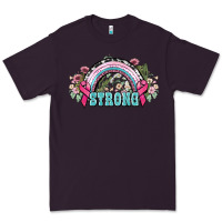 Plum Strong Cancer rainbow Cancer Awareness Premium Tee - HowdyJamesFarm
