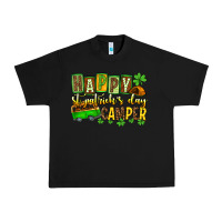 Black St. Patrick's Happy St. Patrick's Day camper Urban Heavy Tee - OliviaCreatesArt