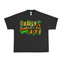 Pigment Black St. Patrick's Happy St. Patrick's Day camper Urban Heavy Tee - OliviaCreatesArt