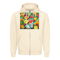 Sandshell summer fruits Zipper Hoodie - BarkalooDesign