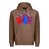 Chestnut american obsessive cup Premium Hoodie - CowhideDigitalArt
