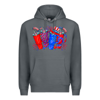 Rock american obsessive cup Premium Hoodie - CowhideDigitalArt