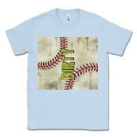 Dusty Blue dirty baseball Classic Tee - TumblerDesignByShophia