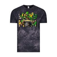 Cloud Black lucky mom St. Patrick's Vintage Tee - HowdyJamesFarm