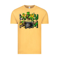 Vintage Mustard lucky mom St. Patrick's Vintage Tee - HowdyJamesFarm