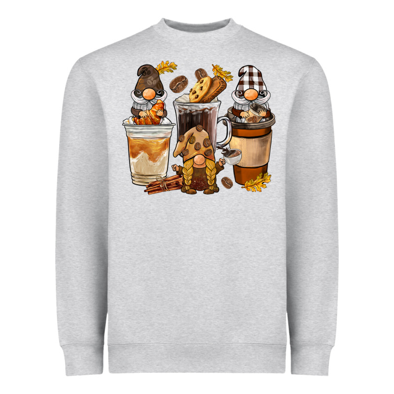 Coffee Gnome Heavyweight Sweatshirt by BarkalooDesign | Teevron