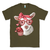 Army Green cute baby lamb valentines day Classic Tee - Jasminsmagicworld