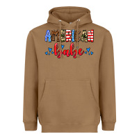 Toasted Coconut American babe Heavyweight Hoodie - AdoDesignShop