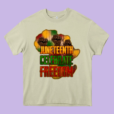 Juneteenth Celebrate Freedom Heavy Core Tee Designed By Nancycooperartshop