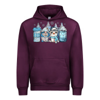 Mauve Wine winter coffee Urban Hoodie - JahusDesignShop
