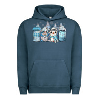 Pigment Midnight Navy winter coffee Urban Hoodie - JahusDesignShop