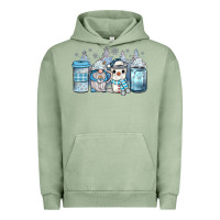 Pigment Oil Green winter coffee Urban Hoodie - JahusDesignShop