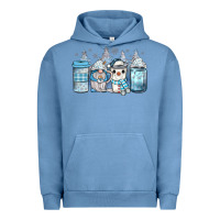Pigment Pebble Blue winter coffee Urban Hoodie - JahusDesignShop