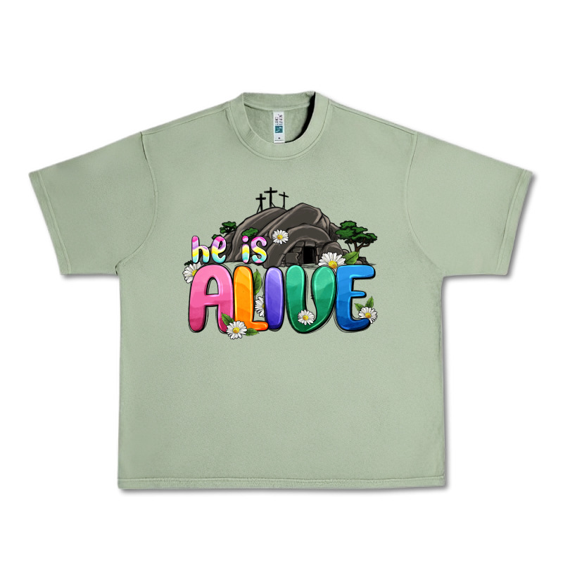 Easter Day He Is Alive Urban Heavy Tee by OliviaCreatesArt | Teevron