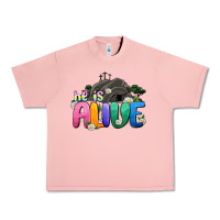 Salmon Easter Day He is alive Urban Heavy Tee - OliviaCreatesArt