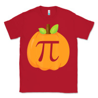Red funny halloween and thanksgiving pumpkin pi math  gifts Classic Tee - maiPhamDesign