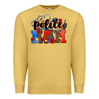 Antique Gold police mom Premium Sweatshirt - AdoDesignShop