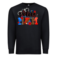 Black police mom Premium Sweatshirt - AdoDesignShop