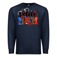 Navy police mom Premium Sweatshirt - AdoDesignShop
