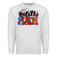 Oatmeal Heather police mom Premium Sweatshirt - AdoDesignShop