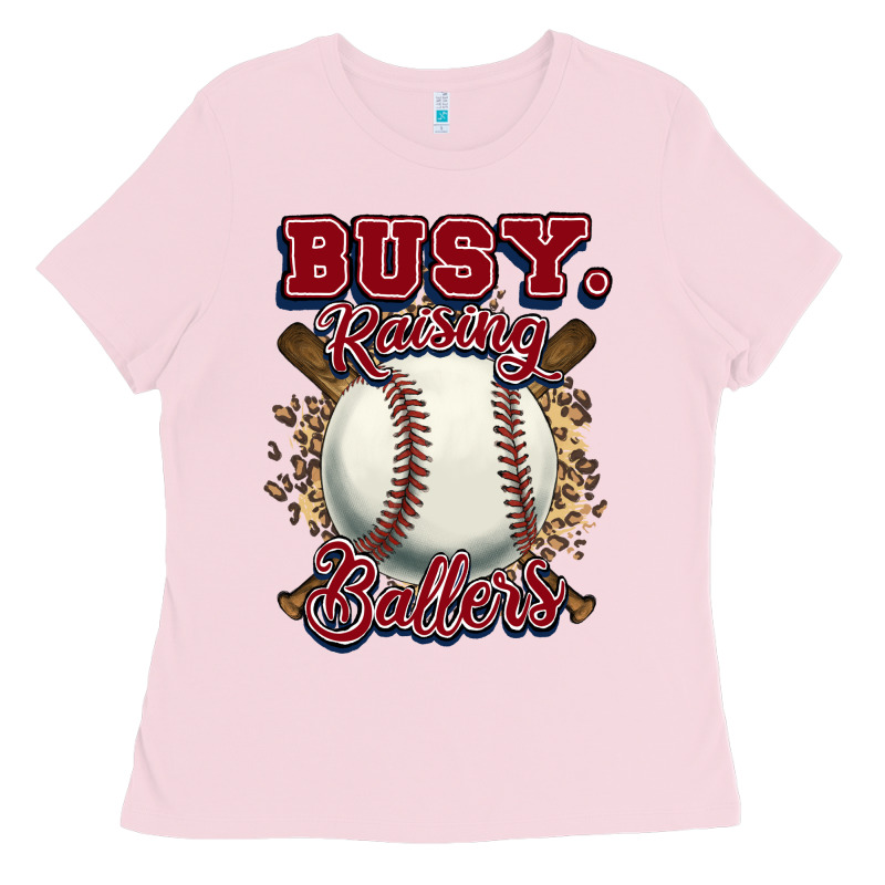 Busy Raising Ballers Ladies Tee by HowdyJamesFarm | Teevron