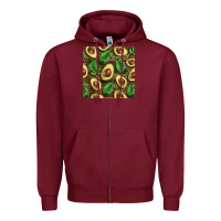 Burgundy avocados with wood and leopard background mug  coaster Zipper Hoodie - BarkalooDesign