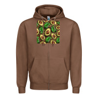 Chestnut avocados with wood and leopard background mug  coaster Zipper Hoodie - BarkalooDesign