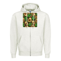 Oatmeal Heather avocados with wood and leopard background mug  coaster Zipper Hoodie - BarkalooDesign