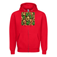 Red avocados with wood and leopard background mug  coaster Zipper Hoodie - BarkalooDesign
