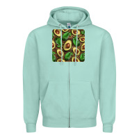 Seafoam avocados with wood and leopard background mug  coaster Zipper Hoodie - BarkalooDesign