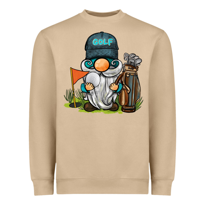 Golf Gnome Heavyweight Sweatshirt by BarkalooDesign | Teevron