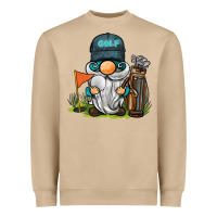 Mushroom golf gnome Heavyweight Sweatshirt - BarkalooDesign