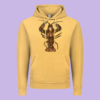 Crawfish Vintage Hoodie Designed By Fadigitalartstudio