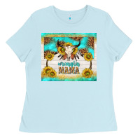 Baby Blue wranglin mama Ladies Tee - TumblerDesignByShophia