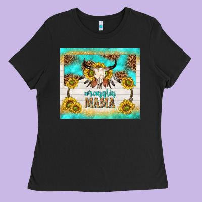 Wranglin Mama Ladies Tee Designed By Tumblerdesignbyshophia