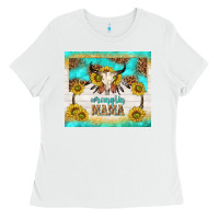 White wranglin mama Ladies Tee - TumblerDesignByShophia