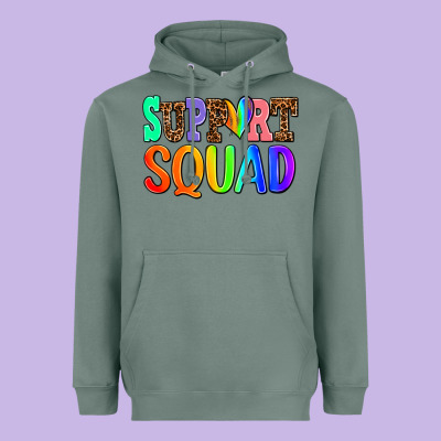 Support Squad Heavyweight Hoodie Designed By Adodesignshop
