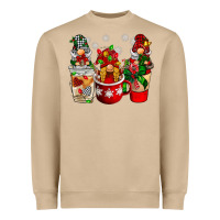 Mushroom Christmas coffee gnome Heavyweight Sweatshirt - BarkalooDesign