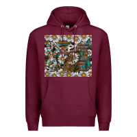 Burgundy easter Premium Hoodie - CowhideDigitalArt
