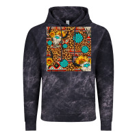 Cloud Black western aztec bull skull seamless pattern Vintage Hoodie - FaDigitalArtStudio