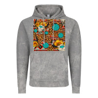 Cloud Rock western aztec bull skull seamless pattern Vintage Hoodie - FaDigitalArtStudio